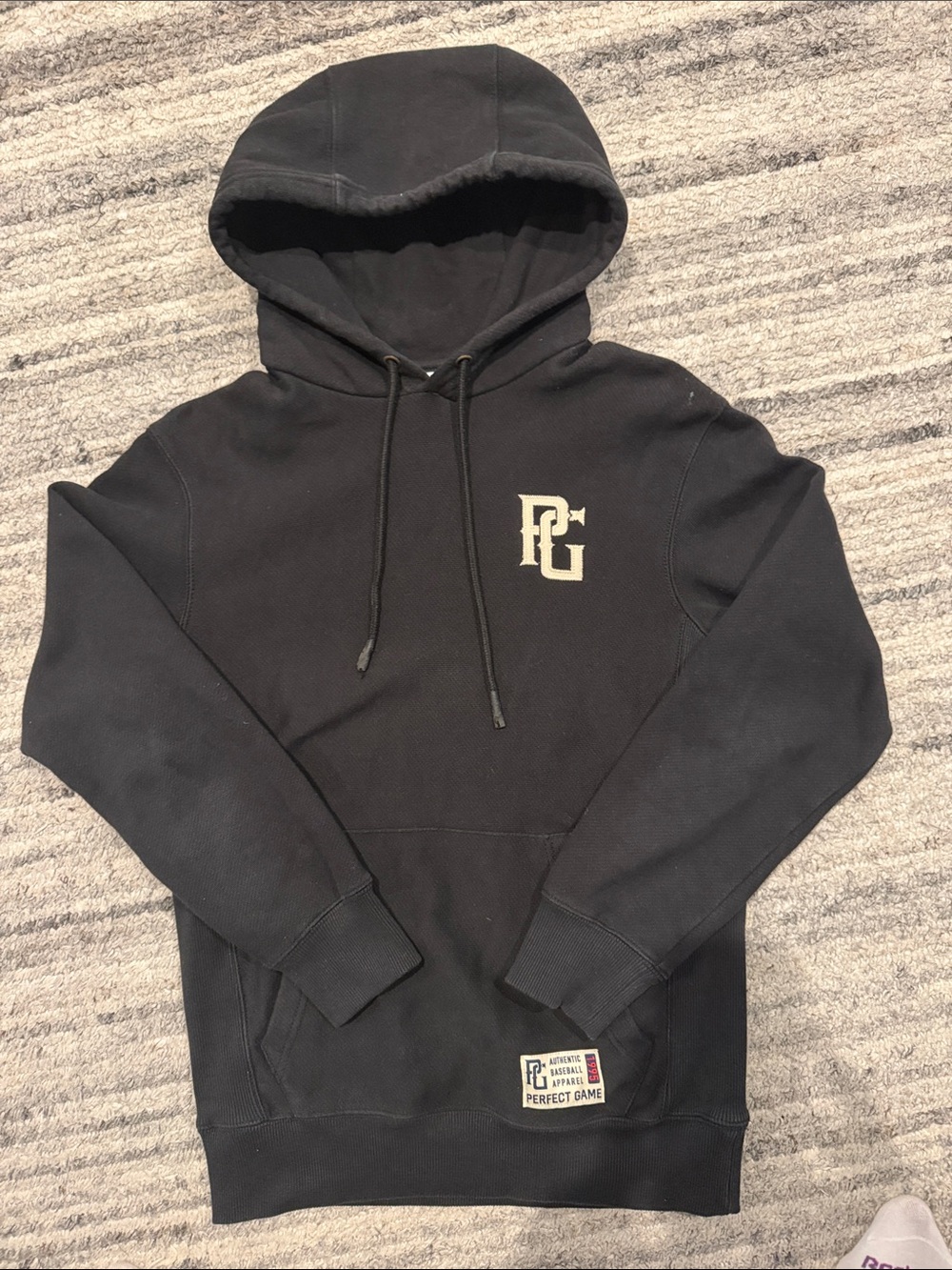 PG Black Hooded Pullover Sweatshirt